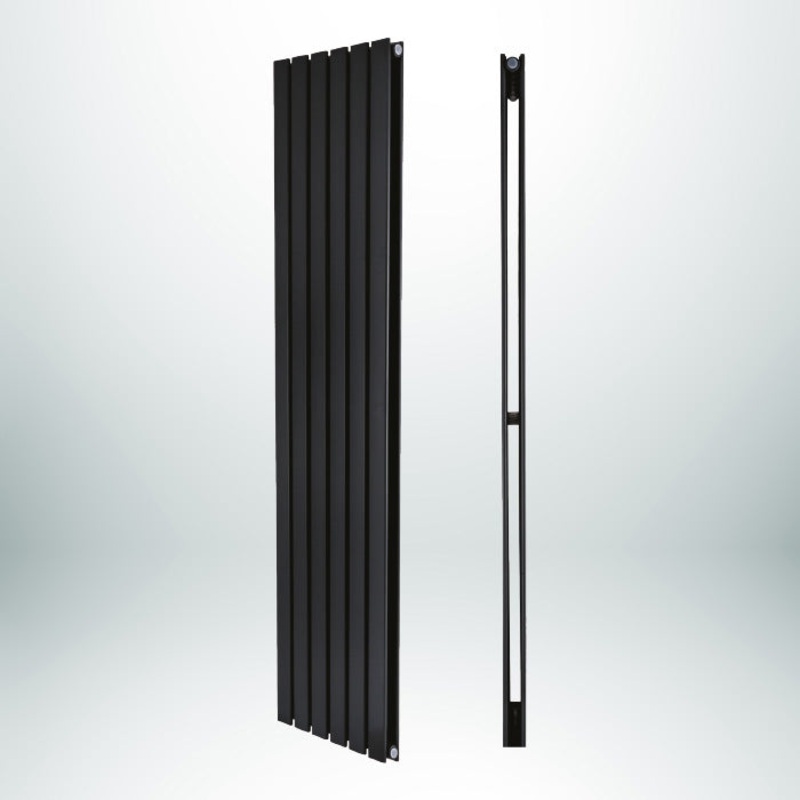 LEO Double Vertical Anthracite 1800mm(H) x 376mm(W) Designer Radiator
