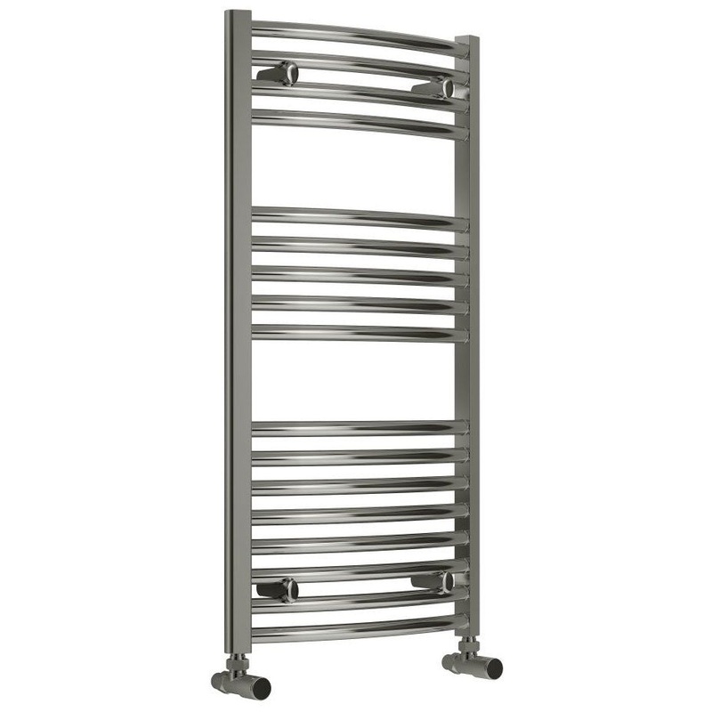 300H x 1600L 22mm Curved Chrome Towel Rail