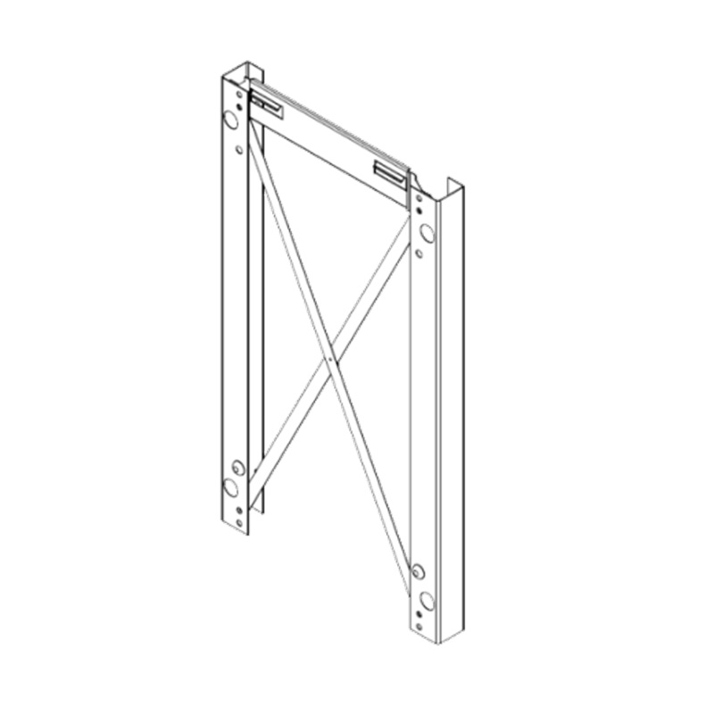 Viessmann Wall spacer frame & fasteners. Wall clearance: 90 mm  – ZK05677