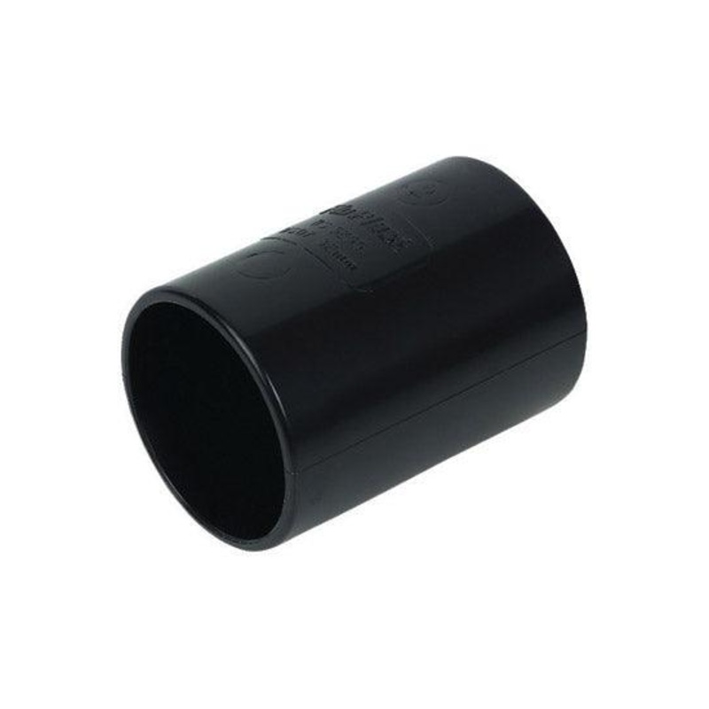 WS08B Floplast 40mm Straight Connector – Black