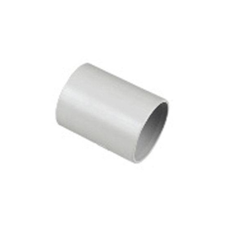 WS09W Floplast 50mm Straight Connector – White