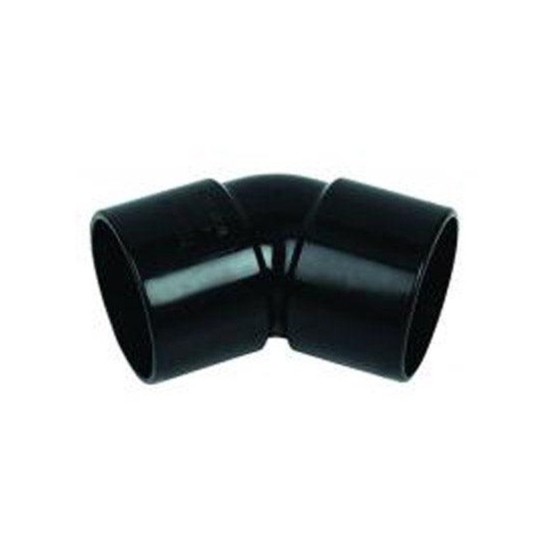 WS19B – Floplast 40mm Swept Bend 45 – Black