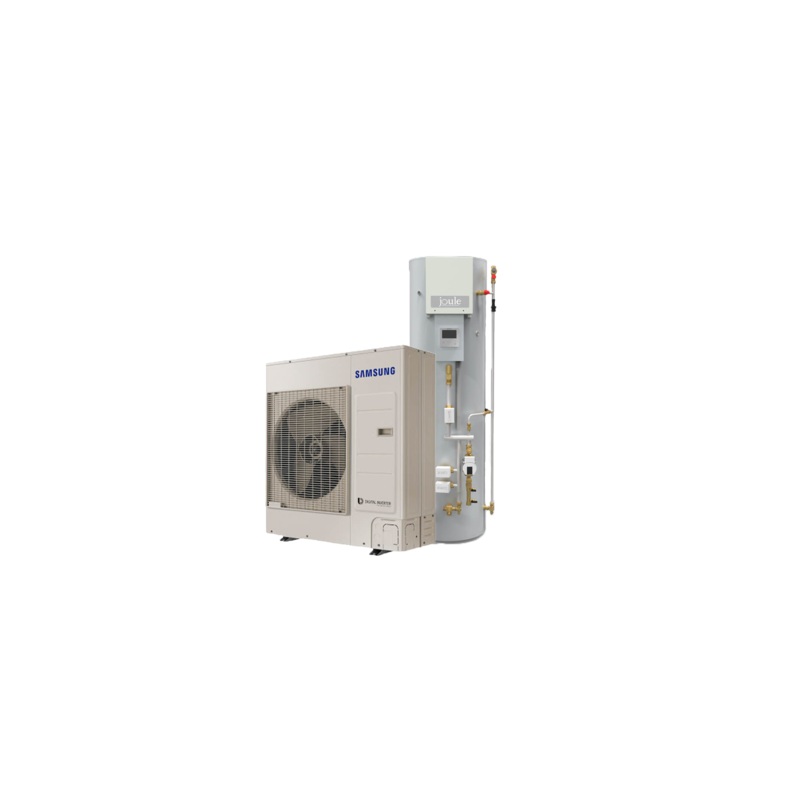 8kW Samsung Air Source Heat Pump with Hot Water Cylinder & Accessories Kit