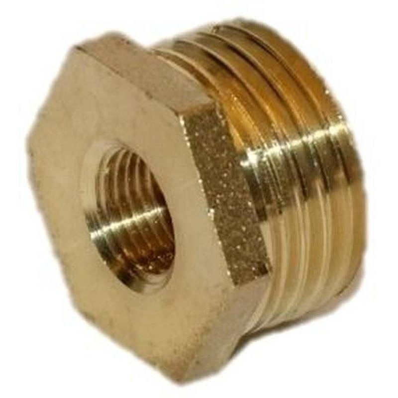 1/2  BSPTM to male x 1/8  BSPPF Brass Reducer