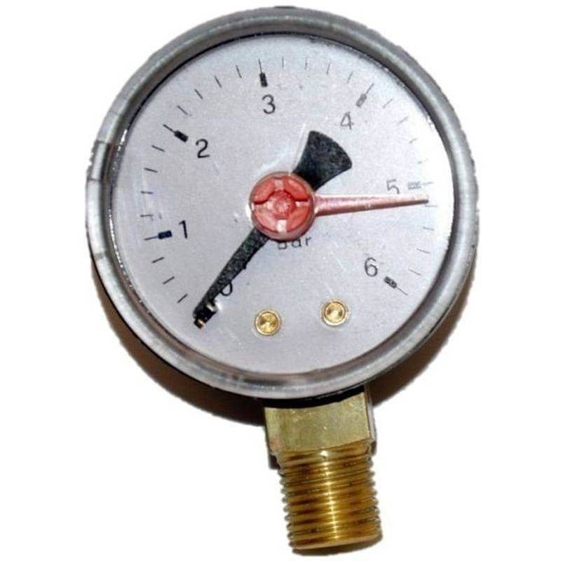 1/4  x 50mm 6 Bar Pressure Gauge With Radial Connection