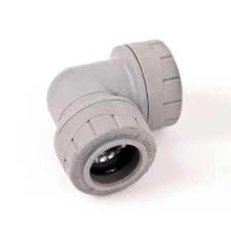 PB122 – Polyplumb 22mm Equal Elbow