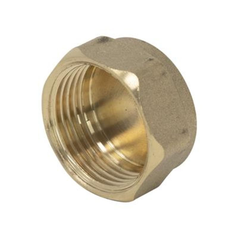 THREAD 1/4 Brass Fitting Blanking Cap BRBC-B