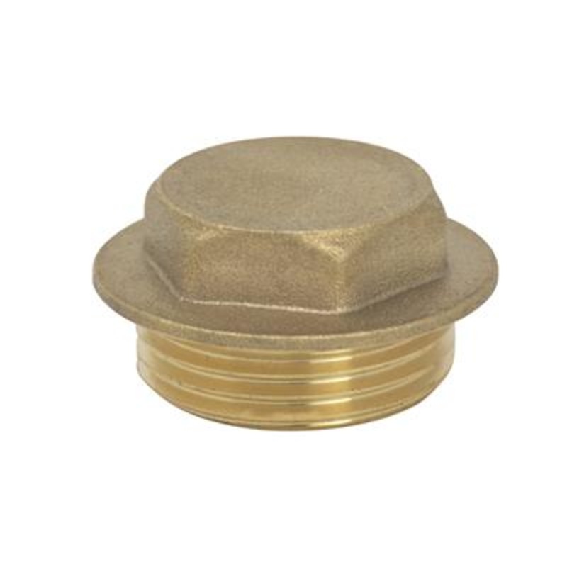 THREAD 1/4 Flange Plug Brass