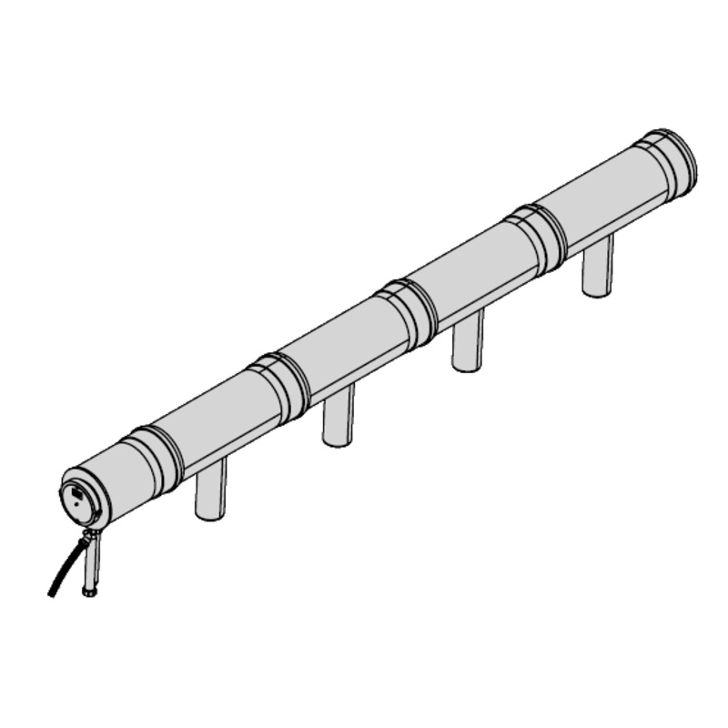 Viessmann Flue gas header 4 boilers in series 49/60 200mm dia  – ZK00681