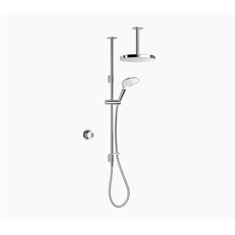 1.1980.007 Mira Mode Dual Shower Ceiling Fed (High Pressure / Combi Boiler)
