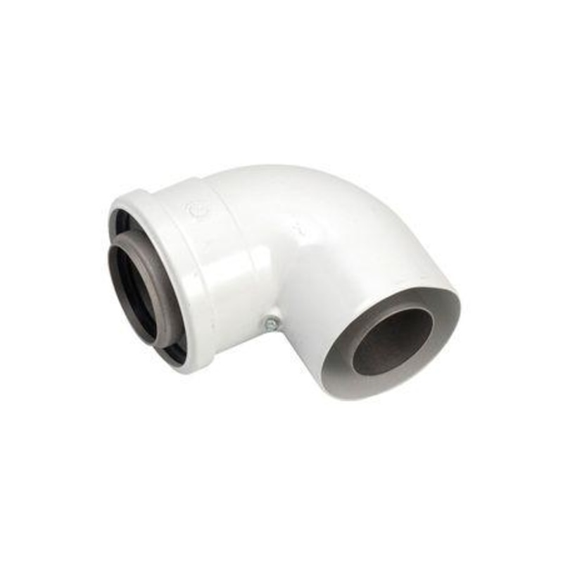 Worcester Bosch 90 Degree Boiler Flue Elbow 60/100 7716191084
