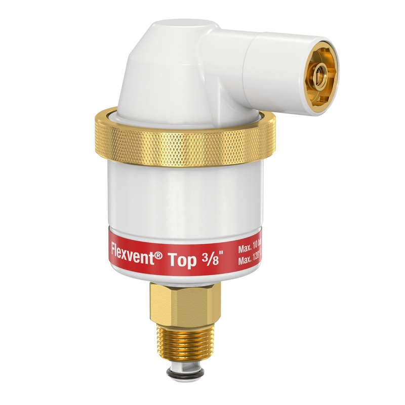 Flamco Flexvent Top air vent R 3/8 M white Automatic Floating Air Vent AAV