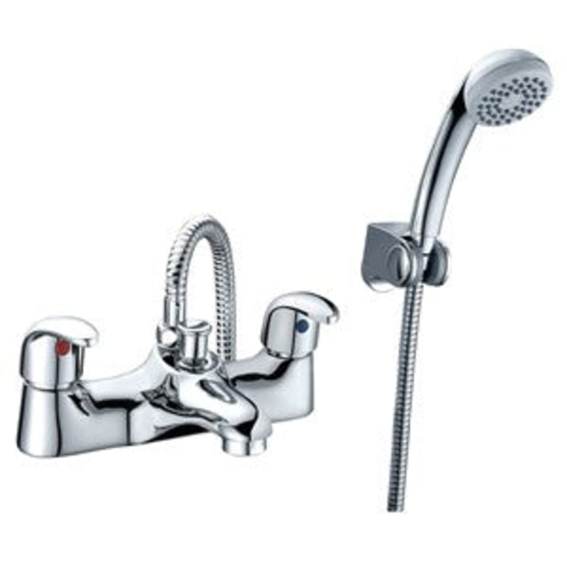 XAV856 – Contemporary Bath Shower Mixer Tap and Kit – Chrome