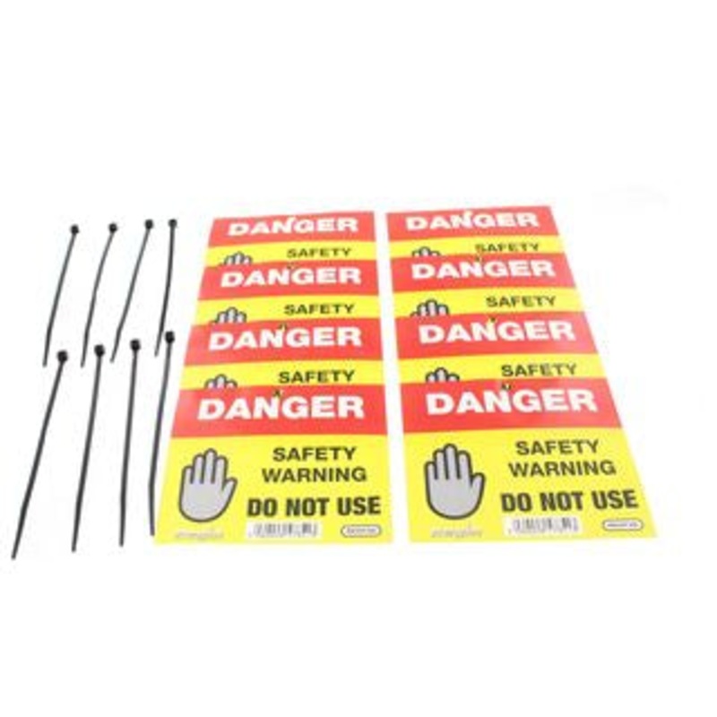 Regi Regp36 ‘DANGER DO NOT USE’ Sticker x 8