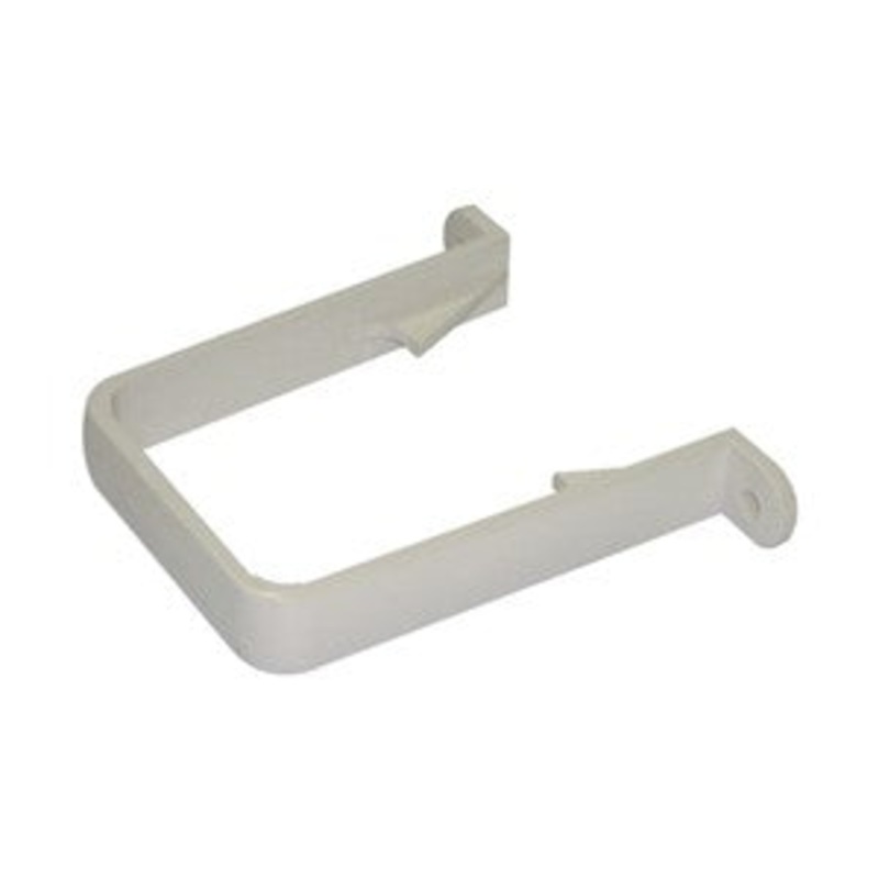 RCS1W – FloPlast – Square Pipe Clip – White – 65mm