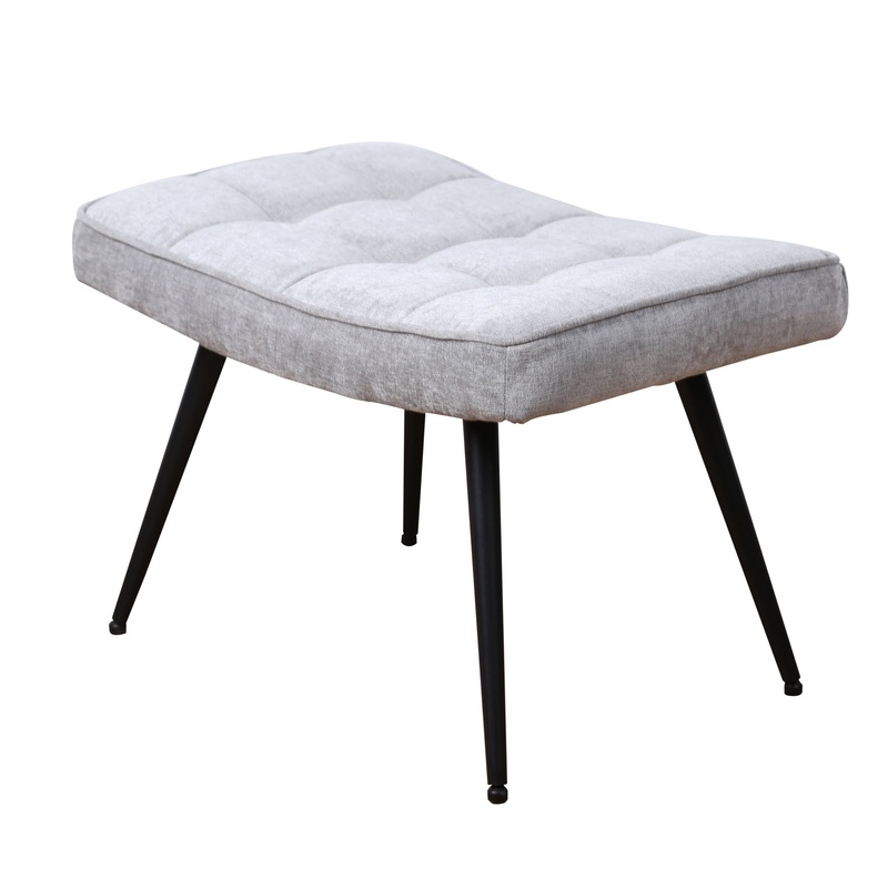 YVES Footstool – Grey