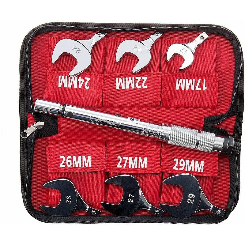 Rothenberger 175001 TORQUE WRENCH SPANNER COMPLETE SET (17-29MM)