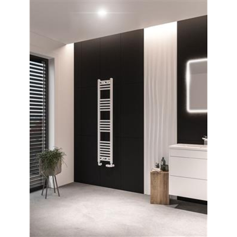 Wingrave Matt White Straight Towel Radiator 1400 x 300mm