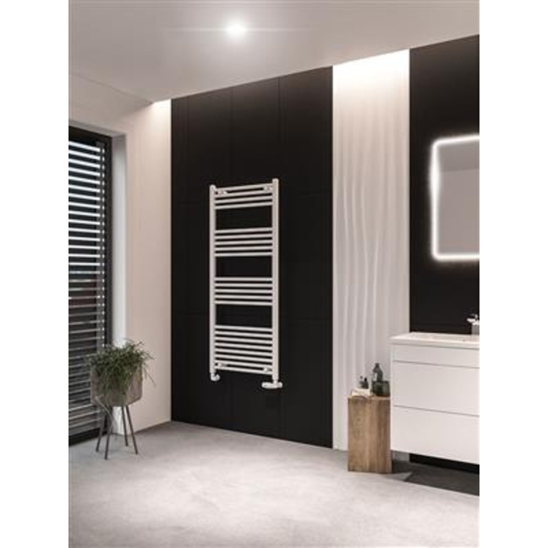 Wingrave Matt White Straight Towel Radiator 1400 x 600mm