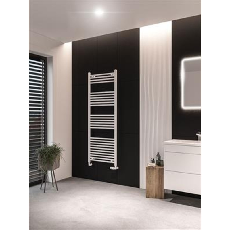 Wingrave Matt White Straight Towel Radiator 1600 x 600mm