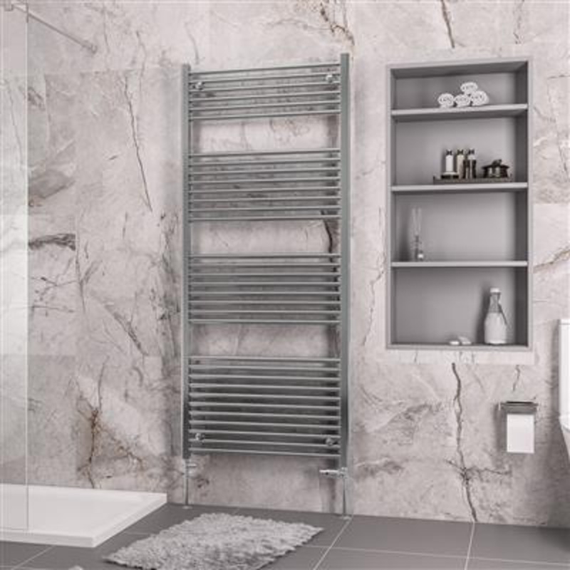 Biava Chrome Straight Multi-Towel Rail 1720 x 600mm