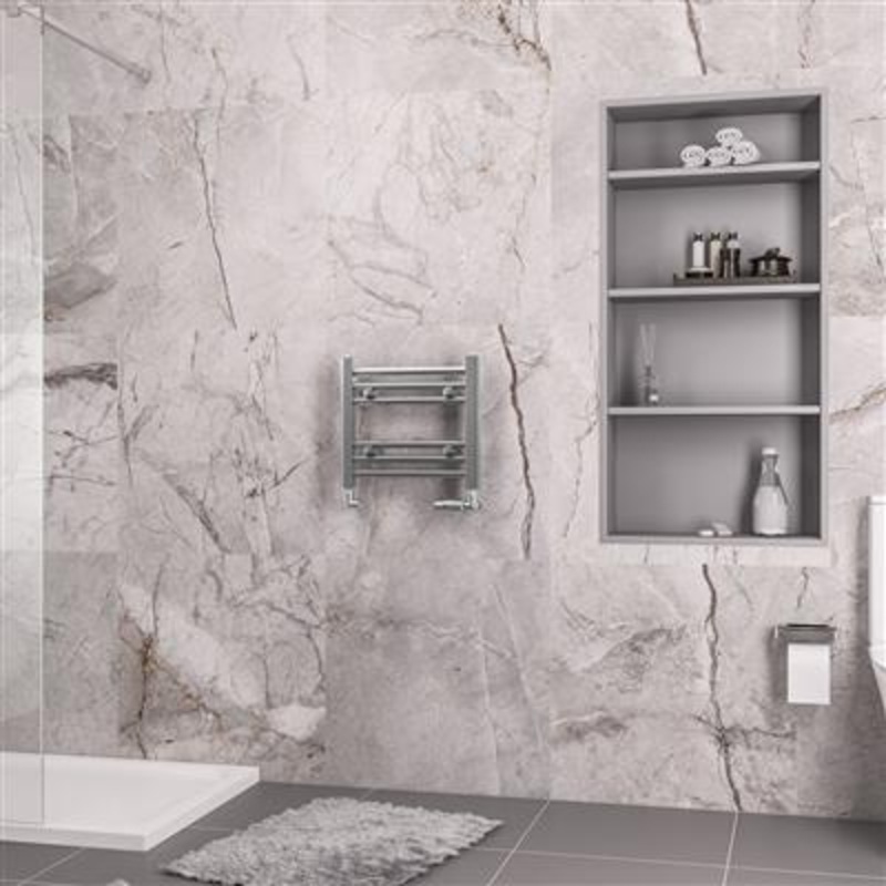 Biava Chrome Straight Multi-Towel Rail 360 x 400mm