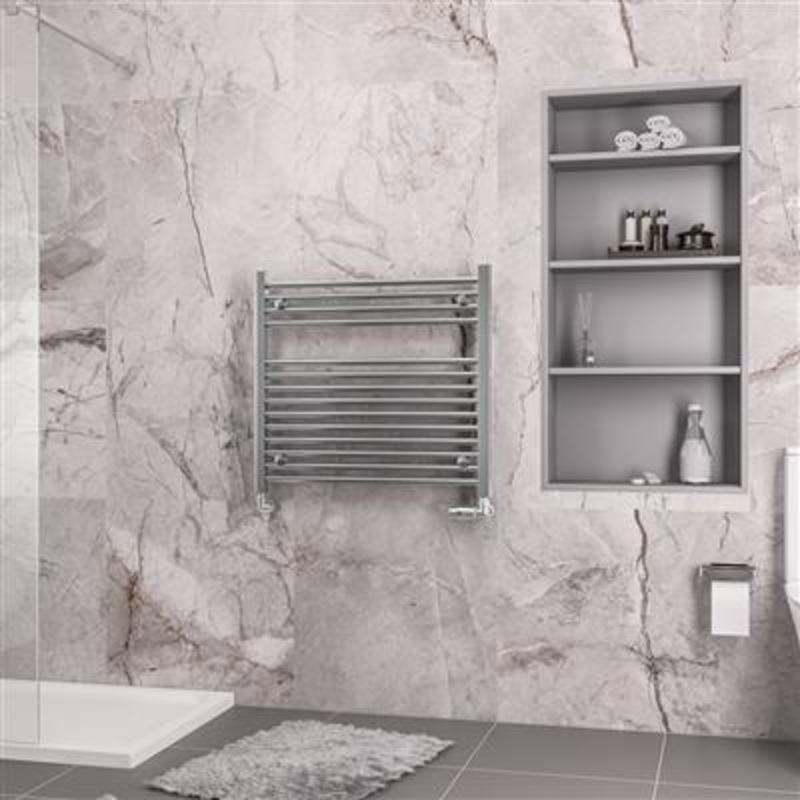 Biava Chrome Straight Multi-Towel Rail 688 x 750mm