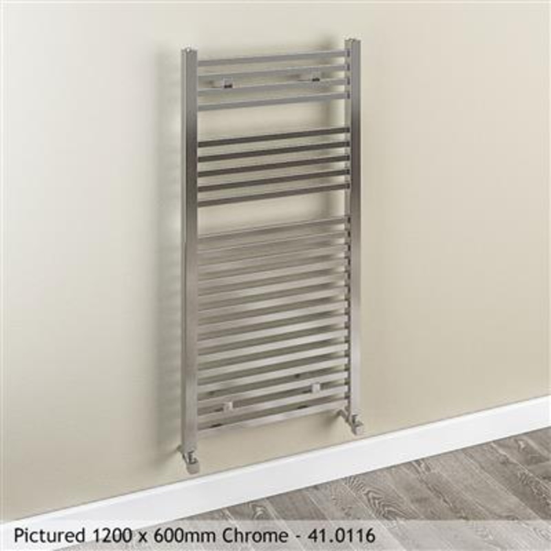 Biava Chrome Square Towel Radiator 1200 x 400 mm