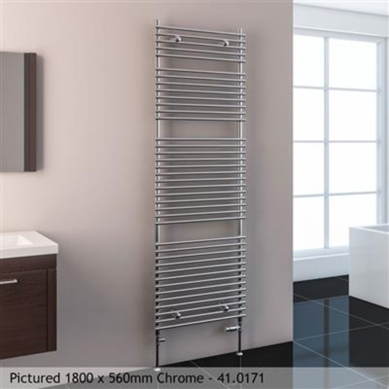 Biava Chrome Tube on Tube Towel Radiator 600 x 500mm