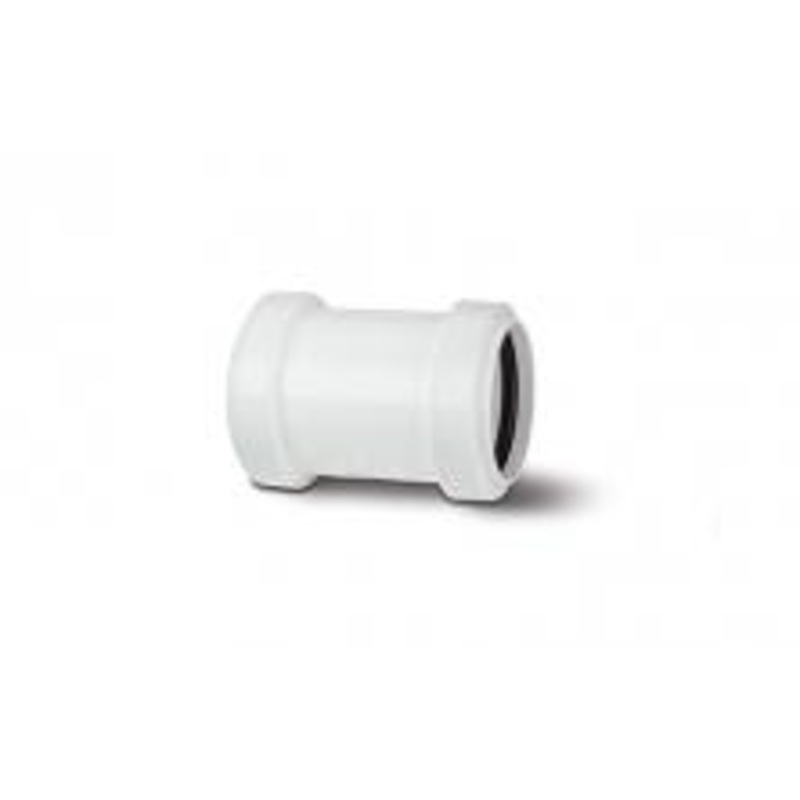 Polypipe Waste Push Fit 32mm Straight Coupling White WF30