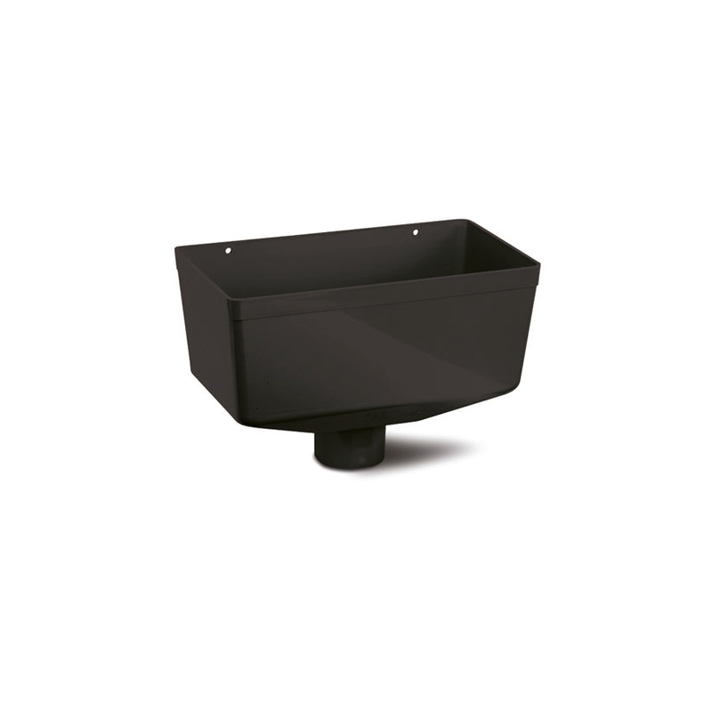 Polypipe Round 68mm Downpipe Standard Hopper Black RW130-B