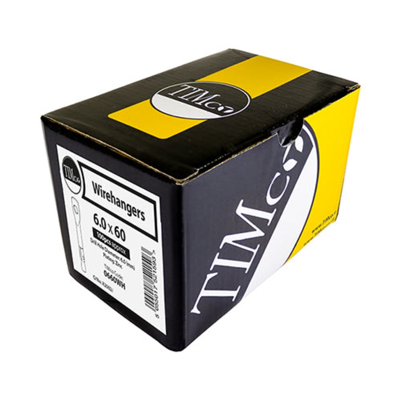 Timco Wirehangers – Zinc 6.0 x 60 – 100 Pieces