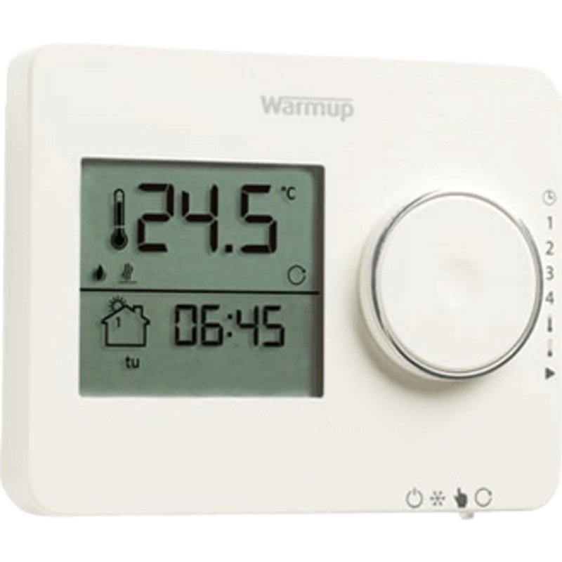 WarmupTempo Programmable Thermostat – Porcelain White ELT PW