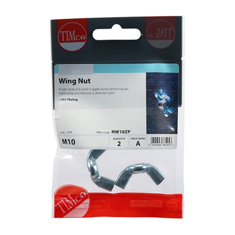 Timco Wing Nuts – Zinc M10