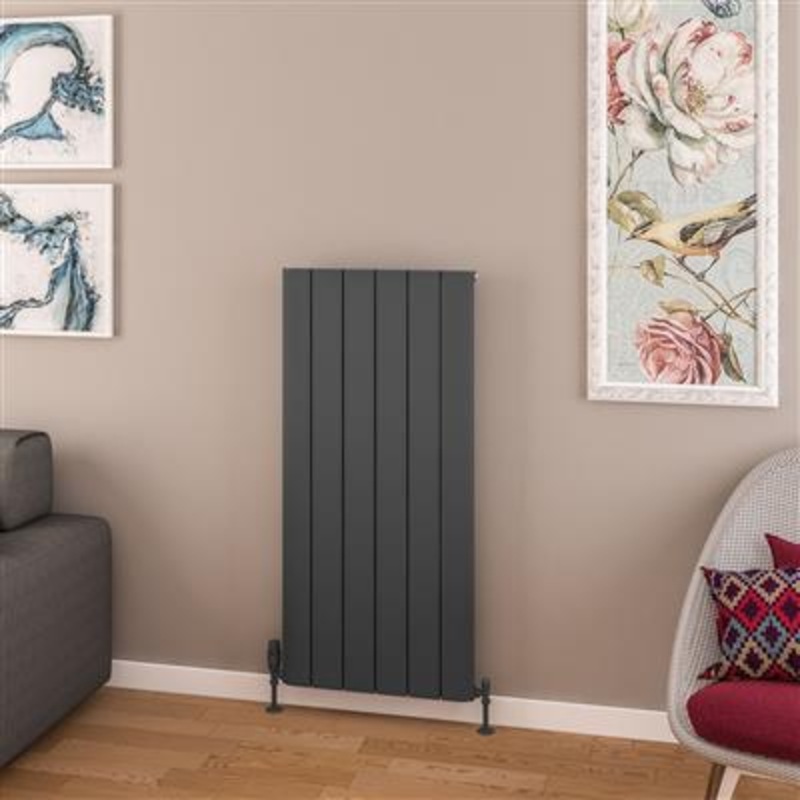 Withington Matt Anthracite Aluminium Radiator 1200 x 565mm