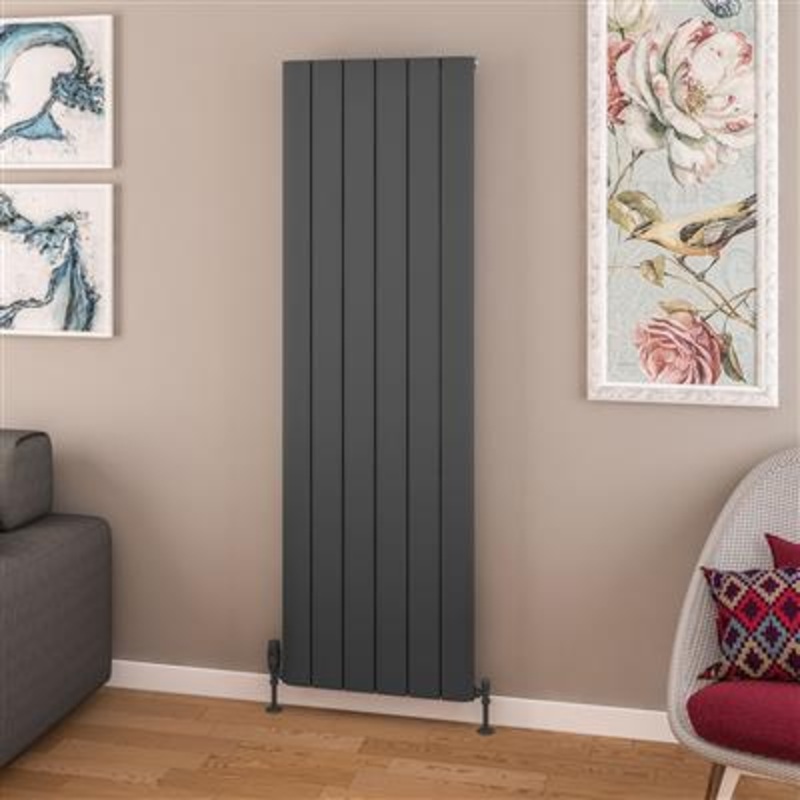 Withington Matt Anthracite Aluminium Radiator 1800 x 470mm
