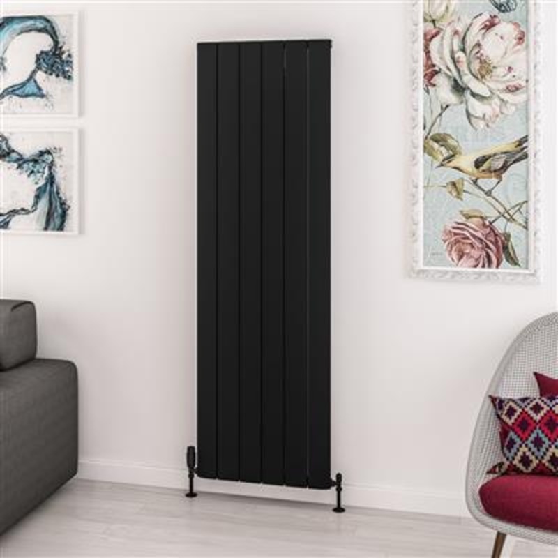 Withington Matt Black Aluminium Radiator 1800 x 470mm