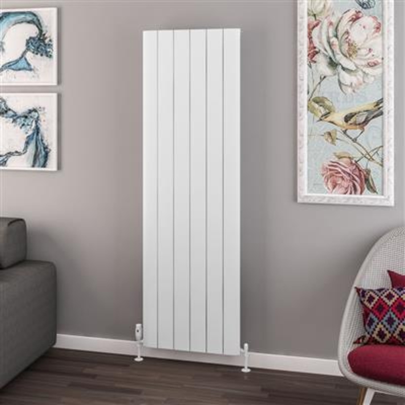 Withington Matt White Aluminium Radiator 1800 x 470mm