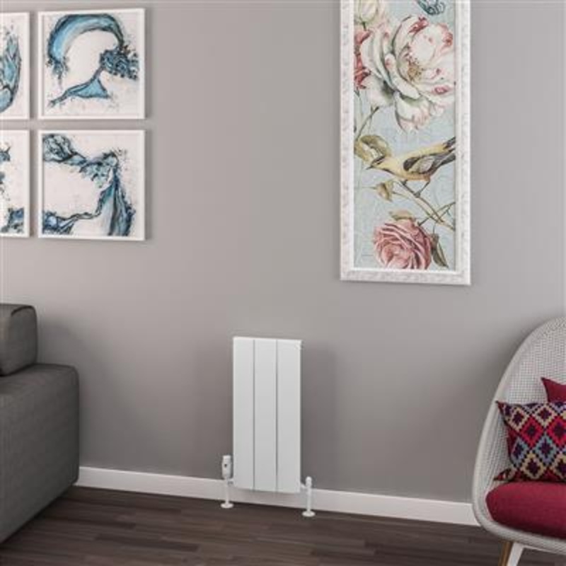 Withington Matt White Aluminium Radiator 600 x 280mm