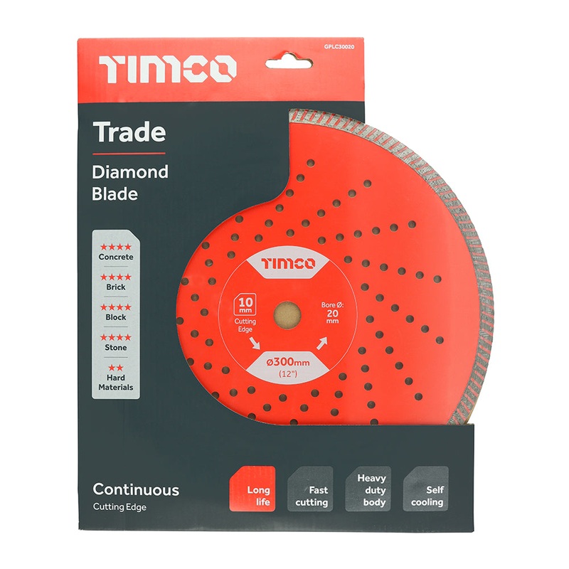 Timco Trade Diamond Blade  – Continuous 300 x 20.0