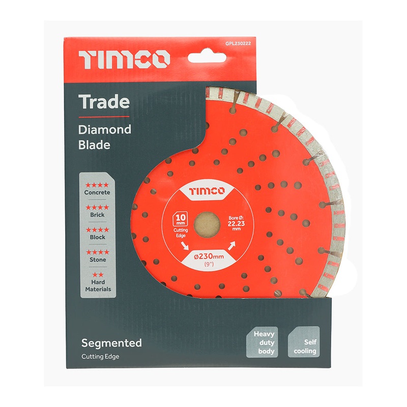 Timco Trade Diamond Blade – Segmented 230 x 22.2