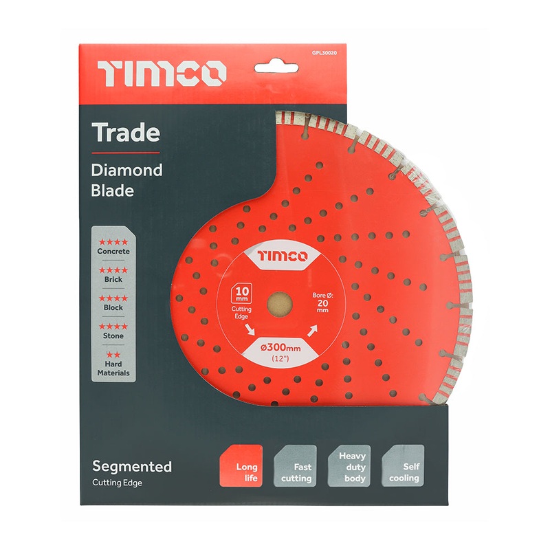 Timco Trade Diamond Blade – Segmented 300 x 20.0