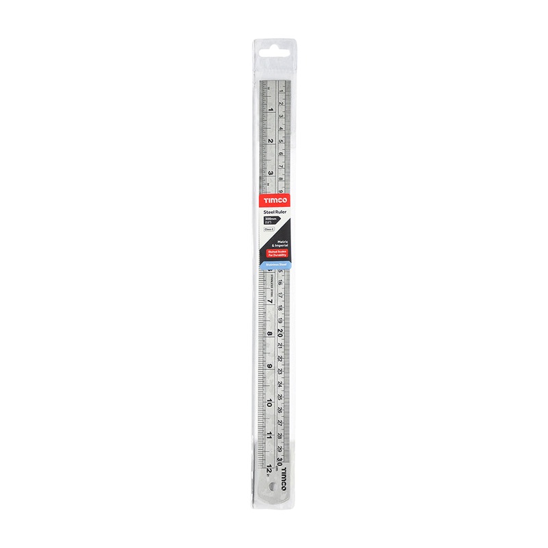 Timco Steel Ruler 300mm