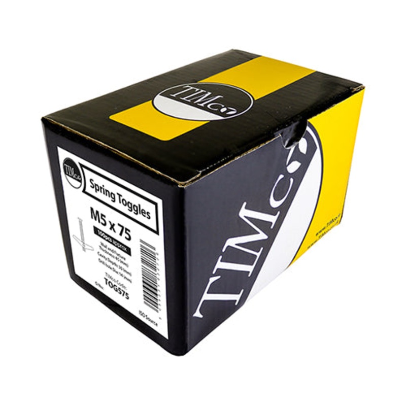 Timco Spring Toggles – Zinc M5 x 50 – 100 Pieces