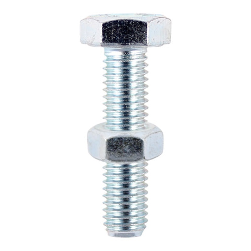 Timco Set Screws & Hex Nuts – Grade 8.8 – Zinc M6 x 16 – 8 Pieces