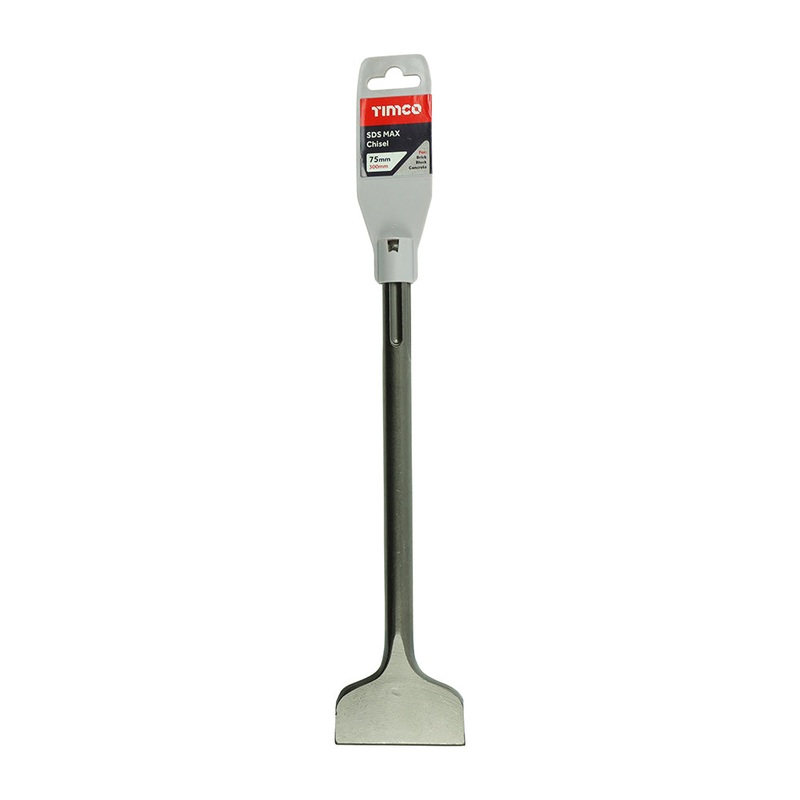 Timco SDS Max Steels – Extra Wide Chisel 75 x 300