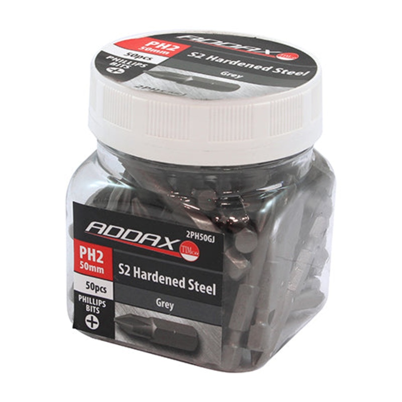 Timco S2 Driver Bits – PH No.2 x 50 – 50 Pieces