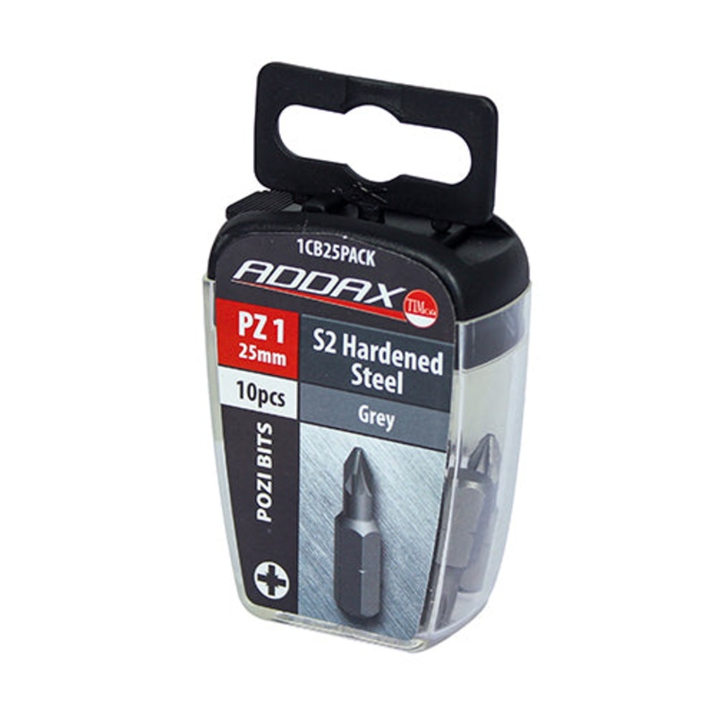 Timco S2 Driver Bits – PZ No.1 x 25 – 10 Pieces