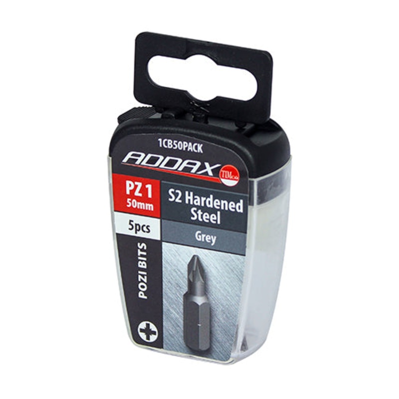Timco S2 Driver Bits – PZ No.1 x 50 – 5 Pieces