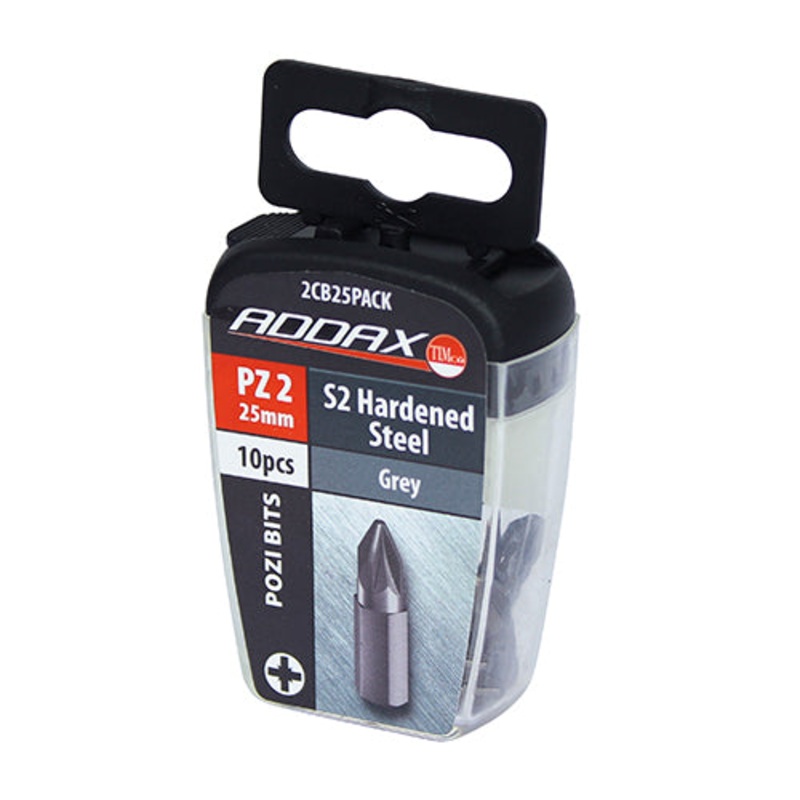 Timco S2 Driver Bits – PZ No.2 x 25 – 10 Pieces